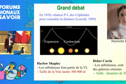 Screen de la présentation de Françoise Combes - Agrandir l'image, fenêtre modale