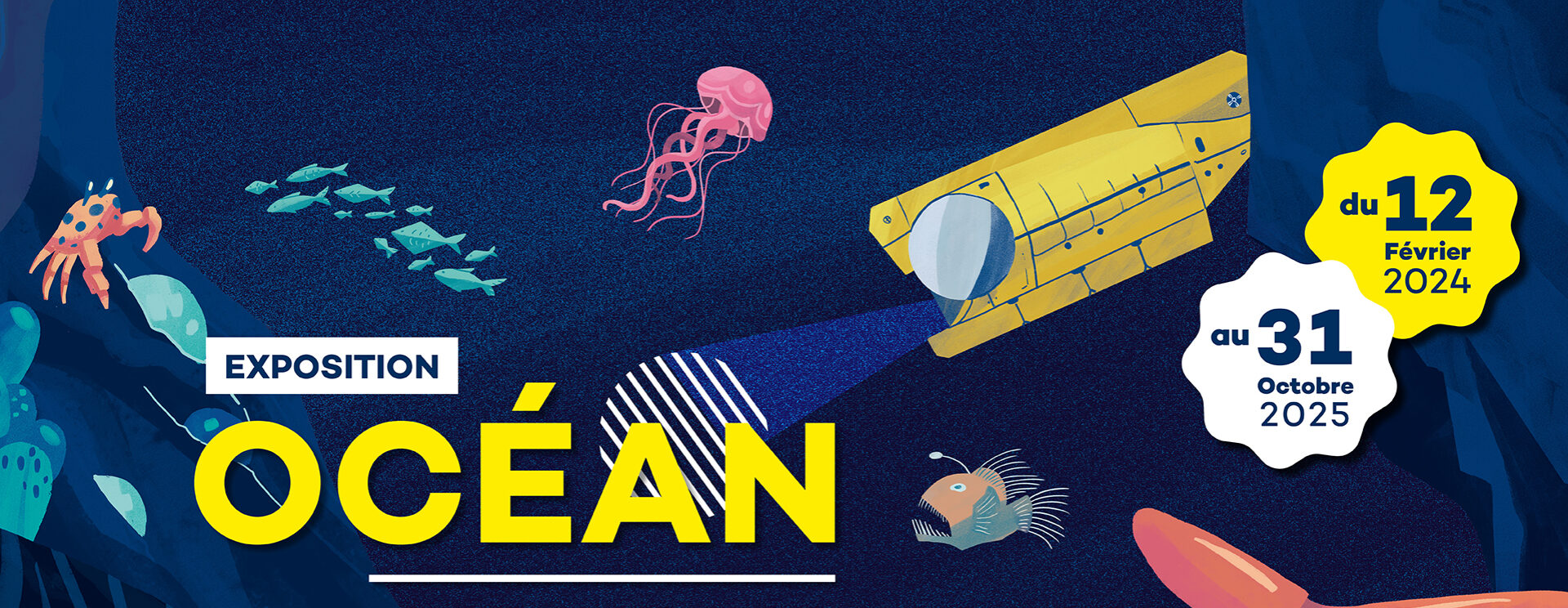 Affiche illustration de Océan, une plongée insolite en Normandie