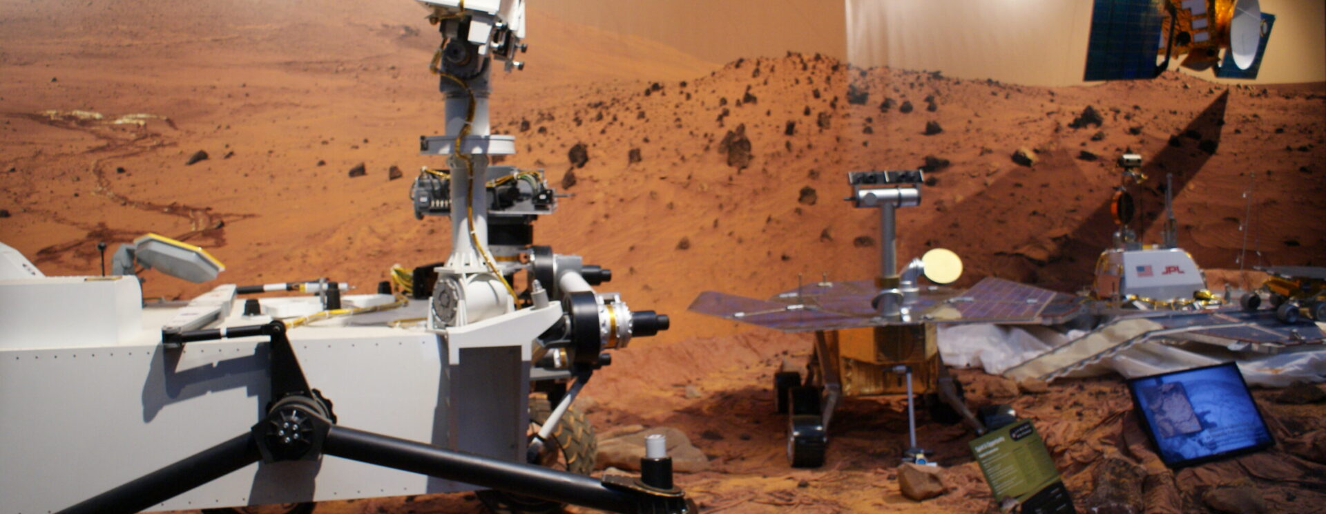 Photo de l'exposition "Voyage vers Mars" à l'Atrium