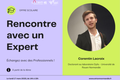 Visuel de promotion de la Rencontre avec Corentin Lacroix - Agrandir l'image, fenêtre modale