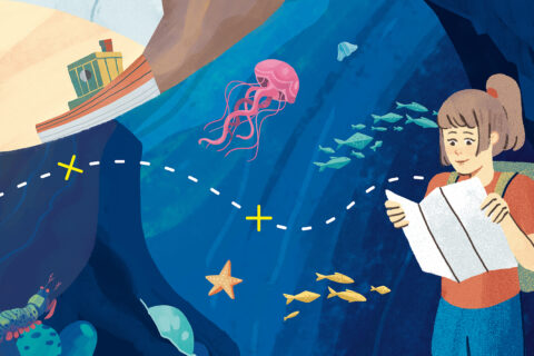 Visuel pour le parcours guidé de l'exposition Océan à l'Atrium